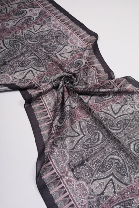 Scarfella Desenli Naturel Şal - Desen-63