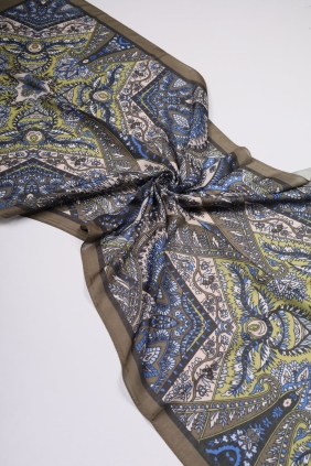 Scarfella Desenli Naturel Şal - Desen-64