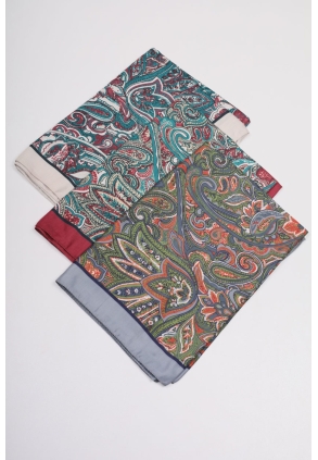 Scarfella Desenli Naturel Şal - Desen-65