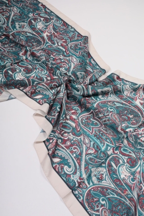 Scarfella Desenli Naturel Şal - Desen-65