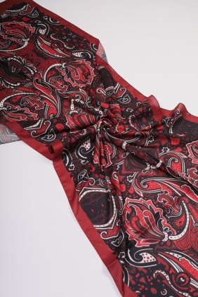 Scarfella Desenli Silk Licra Şal - Desen-03
