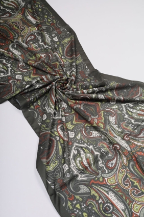 Scarfella Desenli Silk Licra Şal - Desen-03