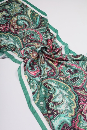 Scarfella Desenli Silk Licra Şal - Desen-04