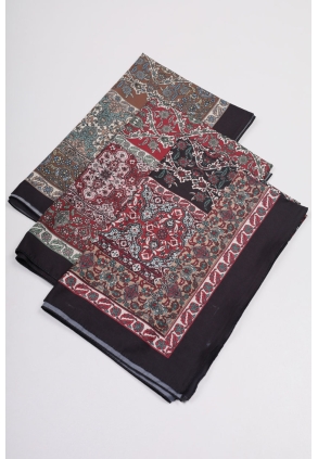Scarfella Desenli Silk Licra Şal - Desen-05