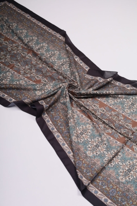 Scarfella Desenli Silk Licra Şal - Desen-05