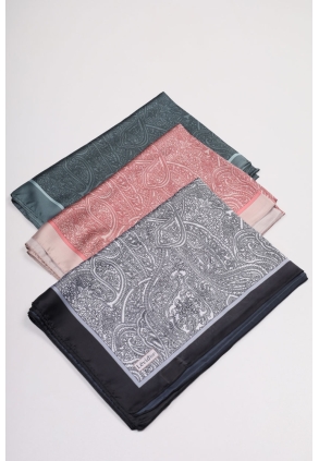 Levidor Desenli Hint İpeği Şal - Desen-08