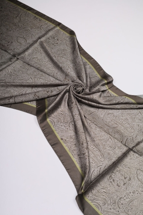 Levidor Desenli Hint İpeği Şal - Desen-08