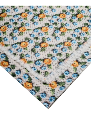 Baysem 200 X 200 cm. 3 Boyutlu Güpürlü Dijital Raşel Sofra Bezi - Masa Örtüsü