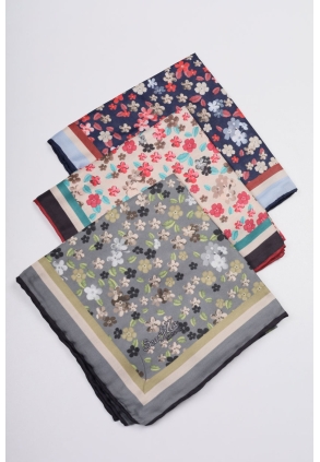 Scarfella Soft El Dikişli Eşarp Desen-306