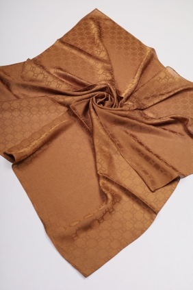 Hint İpek Kendinden Desenli Işıltı Eşarp - Desen-08