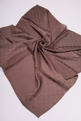 Hint İpek Kendinden Desenli Işıltı Eşarp - Desen-08