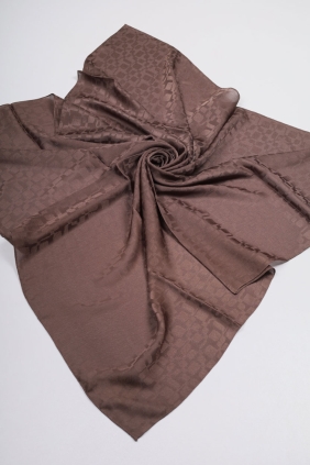 Hint İpek Kendinden Desenli Işıltı Eşarp - Desen-09