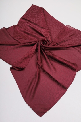 Hint İpek Kendinden Desenli Işıltı Eşarp - Desen-09