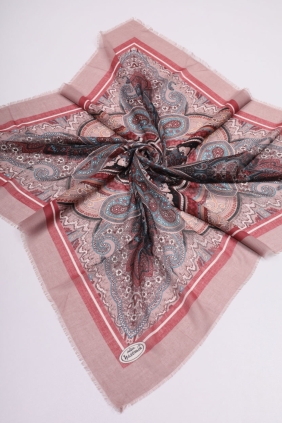 Yasemin İpek Desenli Sökme Tülbent - Desen-17