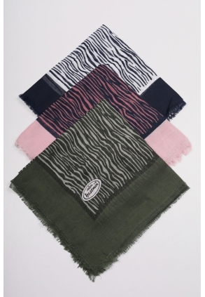 Yasemin İpek Desenli Sökme Tülbent - Desen-18