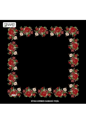 Reyyan İpek Desenli Oyalık Yazma - 14986