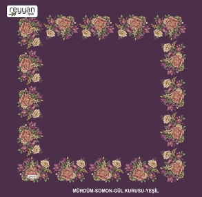 Reyyan İpek Desenli Oyalık Yazma - 14986