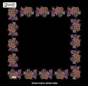 Reyyan İpek Desenli Oyalık Yazma - 14986
