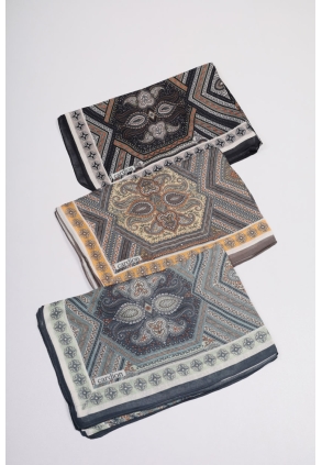 Cardion Desenli Pamuk Modal Şal - Desen-01