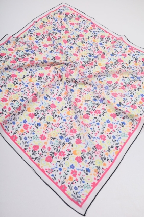 Mina Line Soft El Dikişli Eşarp - Desen-01