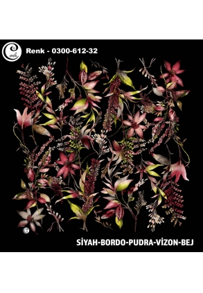 Cenk Desenli Oyalık Yazma - 0300-612