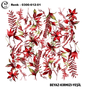 Cenk Desenli Oyalık Yazma - 0300-612