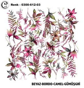 Cenk Desenli Oyalık Yazma - 0300-612