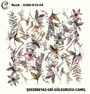 Cenk Desenli Oyalık Yazma - 0300-612