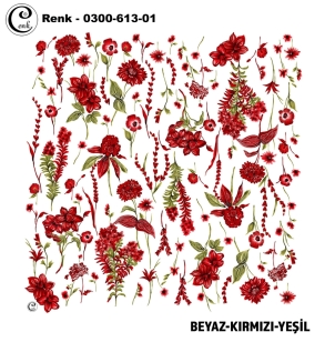 Cenk Desenli Oyalık Yazma - 0300-613