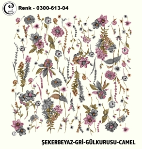 Cenk Desenli Oyalık Yazma - 0300-613