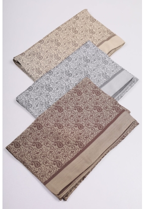 Quare Kendinden Desenli Viskon Şal - Desen-01