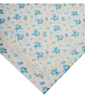 Baysem 150 x 150 cm. Güpürlü Dijital Raşel Masa Örtüsü - Sofra Bezi