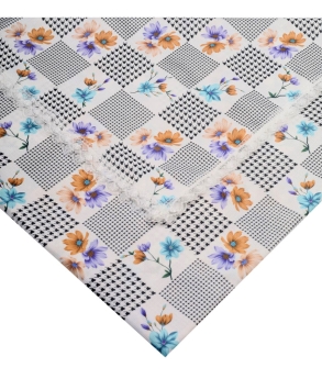 Baysem 200 X 200 cm. Güpürlü Dijital Raşel Masa Örtüsü - Sofra Bezi