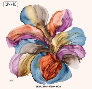 Reyyan İpek Desenli Oyalık Yazma - 14993