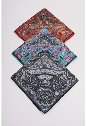 Scarfella Soft El Dikişli Eşarp Desen-307