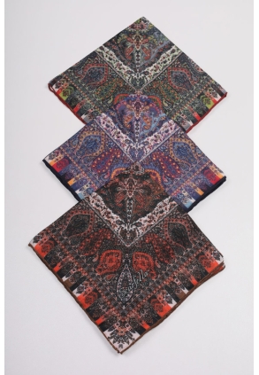 Scarfella Soft El Dikişli Eşarp Desen-313