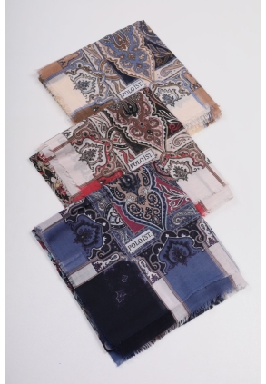 Poloist Desenli Sökme Tülbent - Desen-324