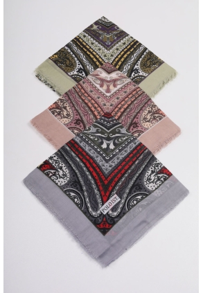 Poloist Desenli Sökme Tülbent - Desen-325