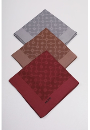 Aker Elegance Monogram Eşarp - Desen-05