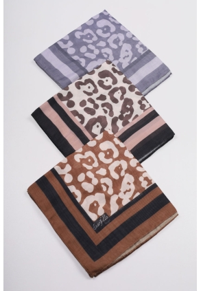 Scarfella Desenli Soft Angel Eşarp - Desen-19