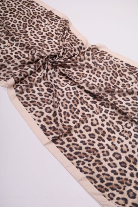 Scarfella Desenli Naturel Şal - Desen-75