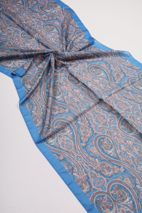 Scarfella Desenli Naturel Şal - Desen-76