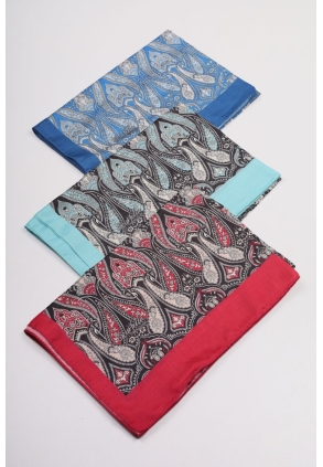 Scarfella Desenli Naturel Şal - Desen-77