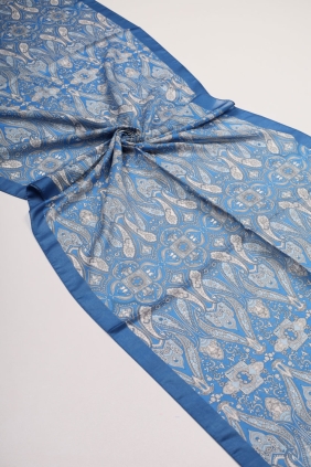 Scarfella Desenli Naturel Şal - Desen-77