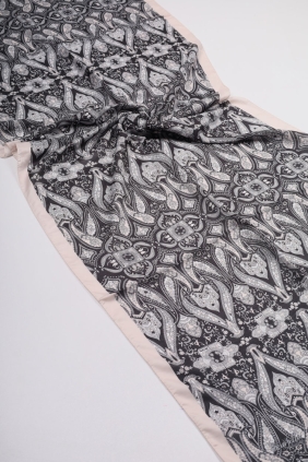 Scarfella Desenli Naturel Şal - Desen-77