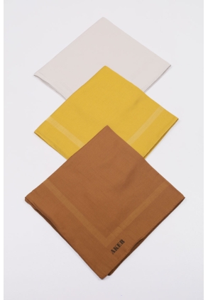 Aker Düz Koton Eşarp - Desen-01