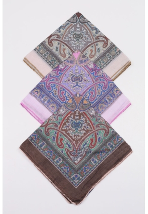 Scarfella Soft El Dikişli Eşarp Desen-314