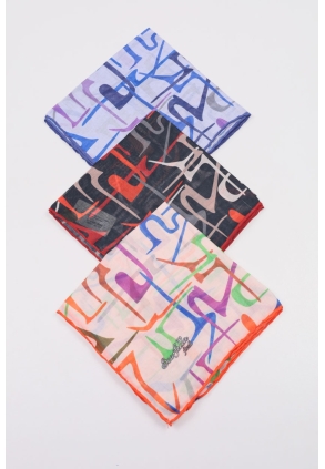 Scarfella Soft El Dikişli Eşarp Desen-316