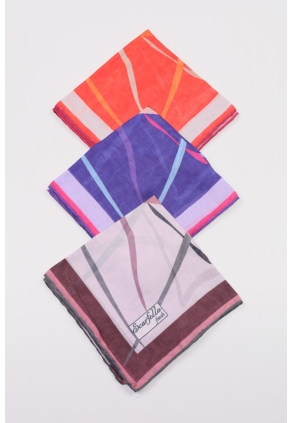 Scarfella Soft El Dikişli Eşarp Desen-318