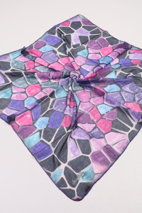 Scarfella Soft El Dikişli Eşarp Desen-321